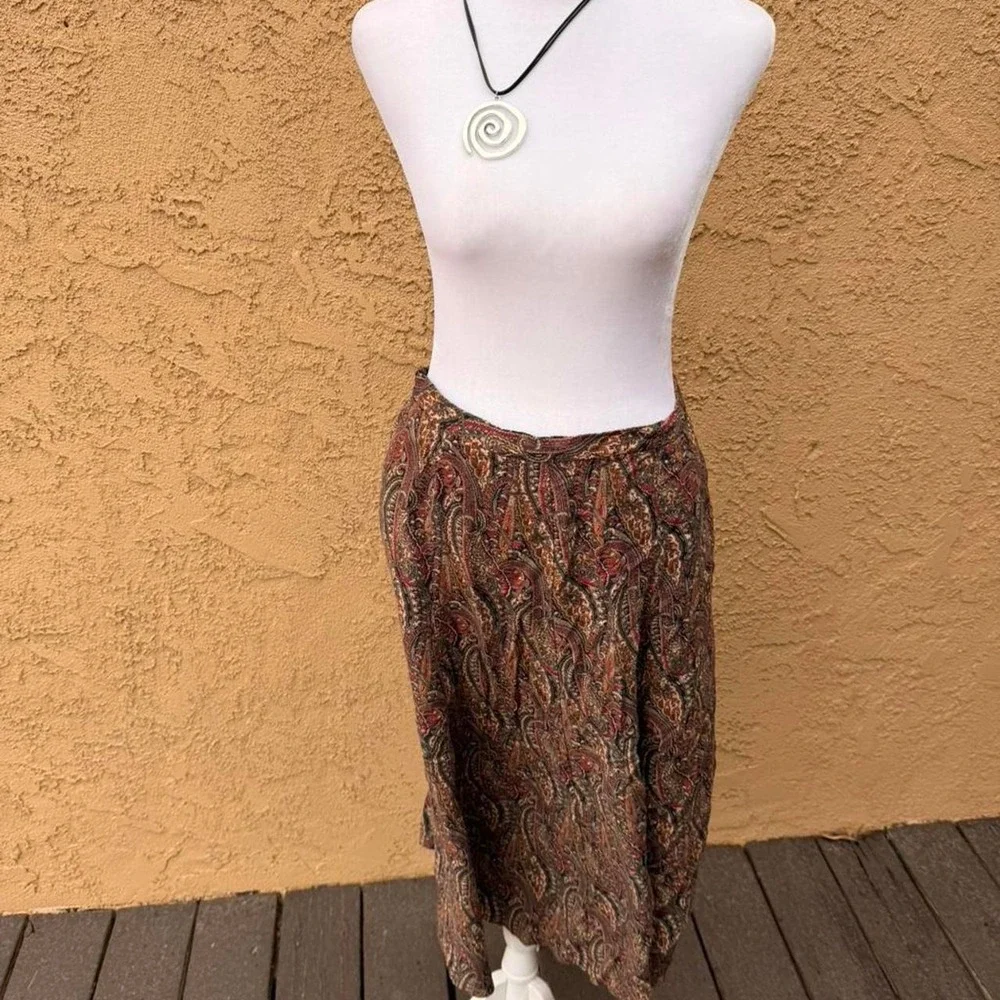 Vintage Koret paisley print skirt - Picture 4 of 8